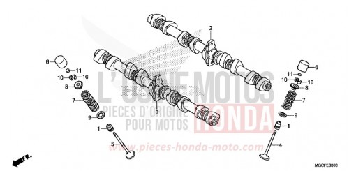 ARBRE A CAMES/SOUPAPE CB1100NAK de 2019